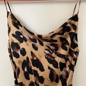 Cotton Candy LA leopard cowl neck dress